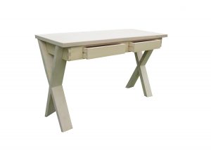 Sidetable - desk gemaakt van berkenmultiplex en massief berkenhout
